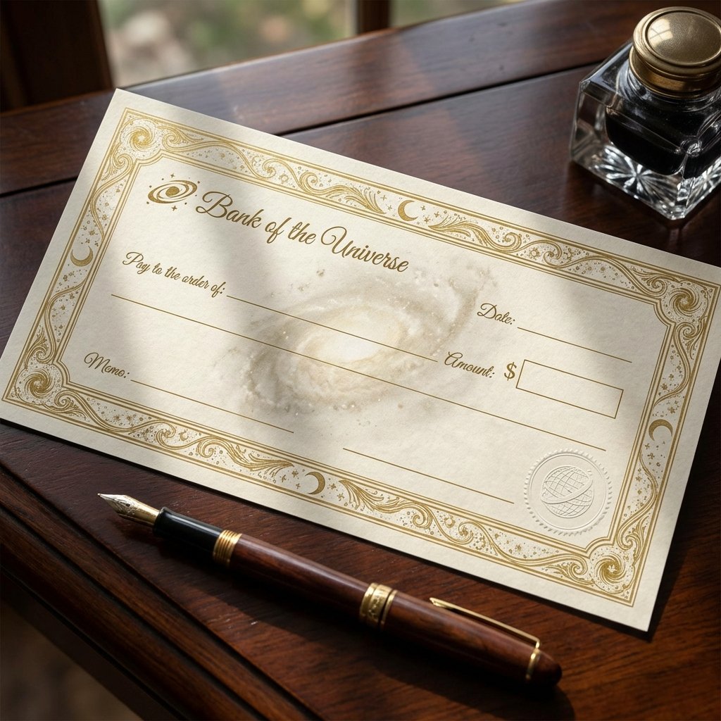 Abundance Manifestation Cheque