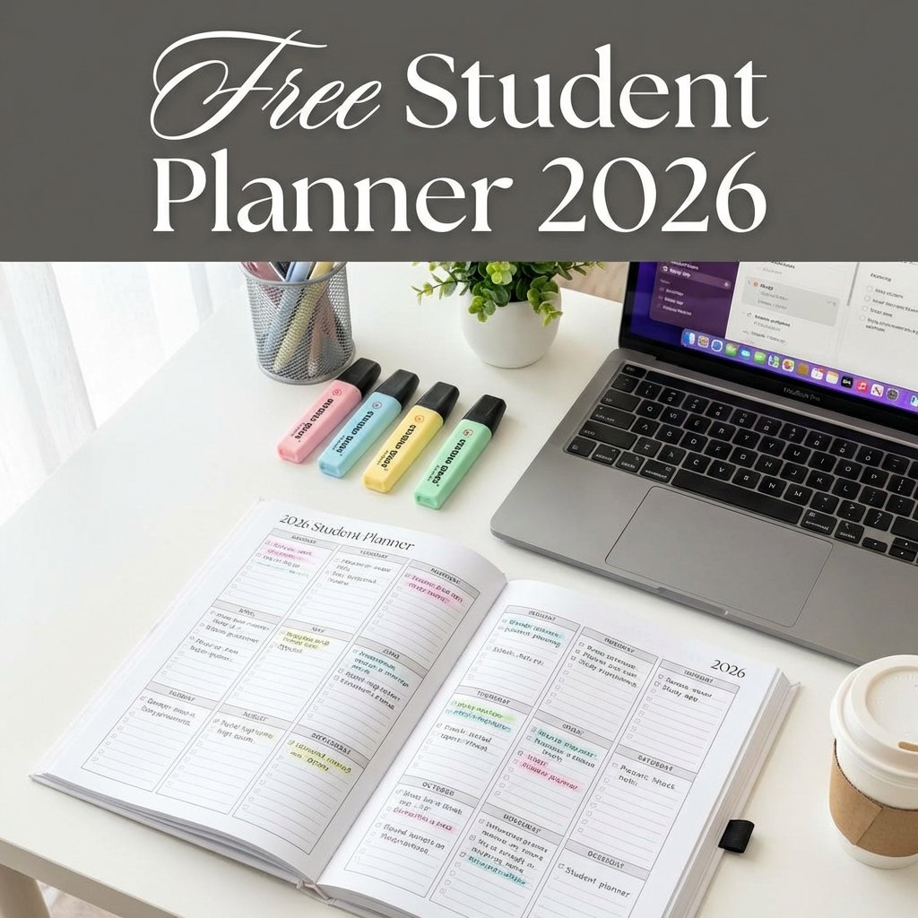 Free Student Planner 2026 printable